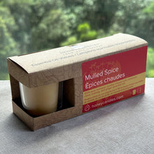 Load image into Gallery viewer,  Pack of 3 Mulled Spice Votives with a Glass Cup
